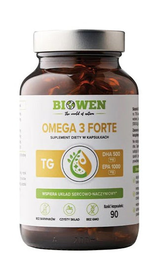 Biowen Omega 3 Forte framsida förpackning
