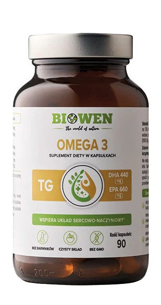 Biowen Omega 3 90 kapslar framsida