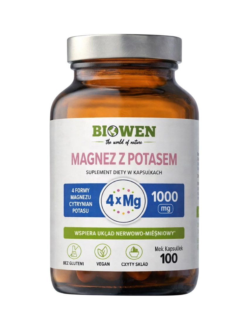 Biowen Organic Magnesium 4 Forms With Potassium framsida