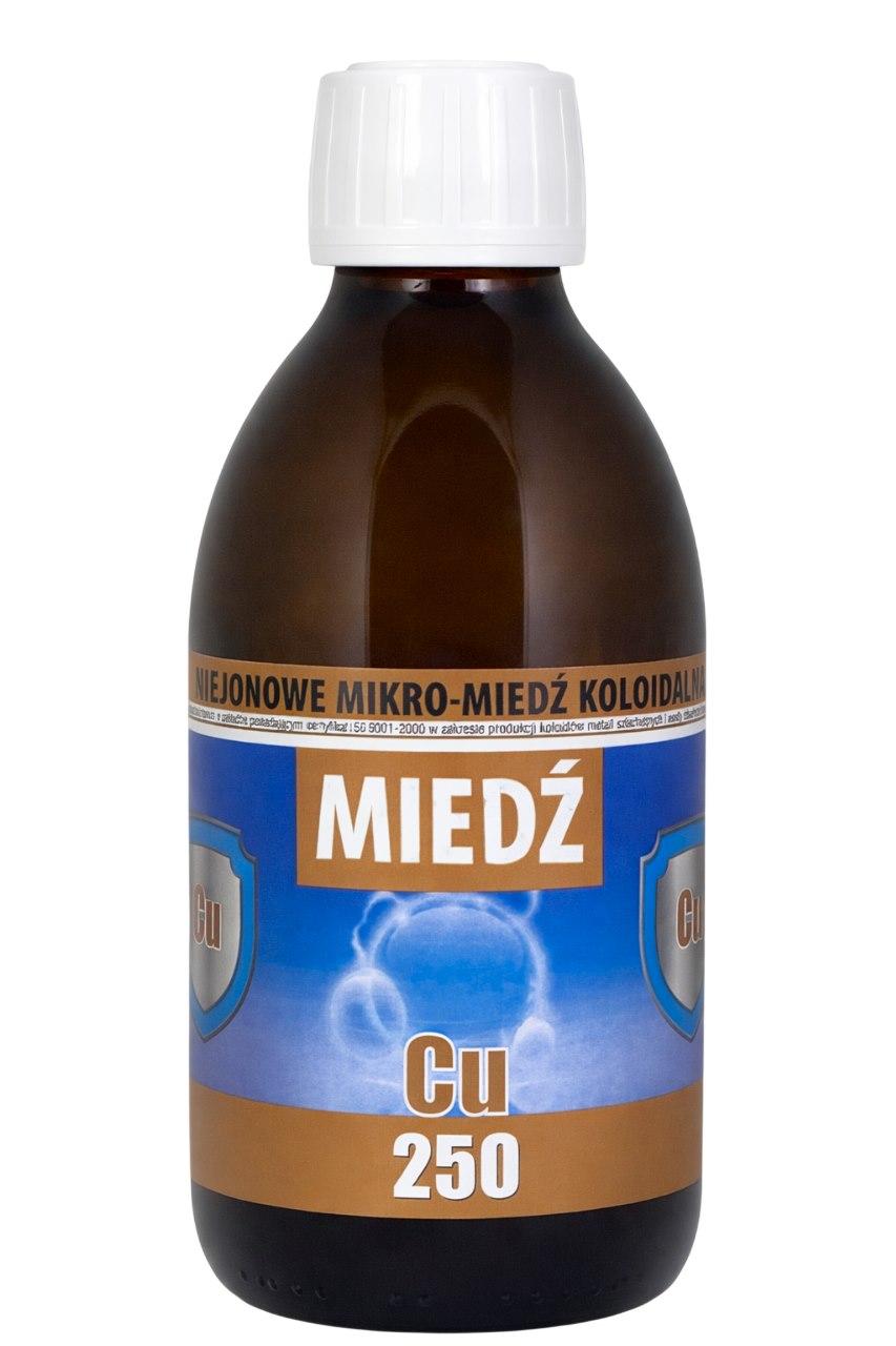 Miedź Colloidal Micro-Copper baksida näringsfakta