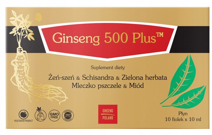 Ginseng Poland - Ginseng Schisandra Green Tea Royal Jelly Honey - 10X10ml Vials
