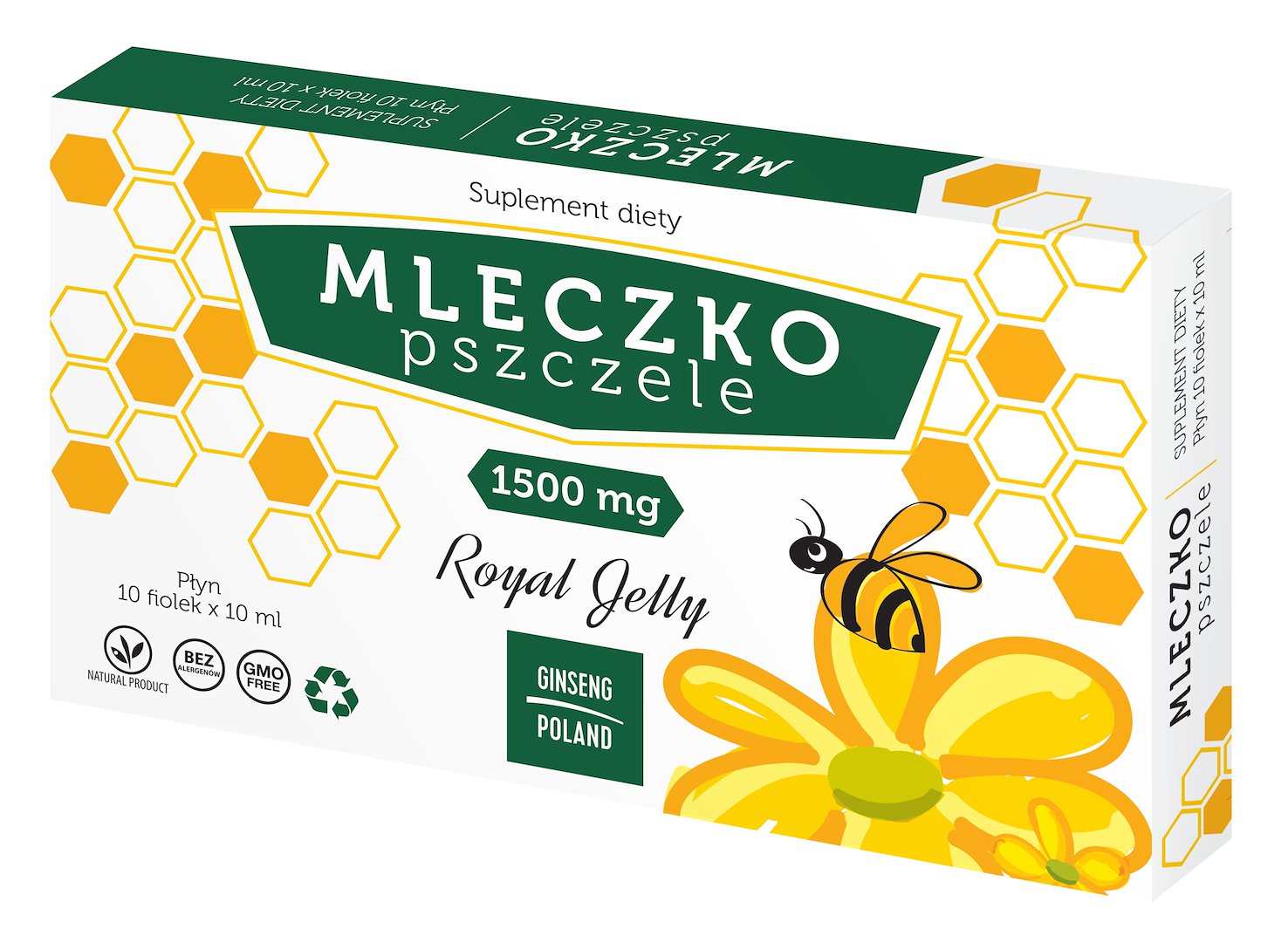 Ginseng Poland Royal Jelly ampuller innehål