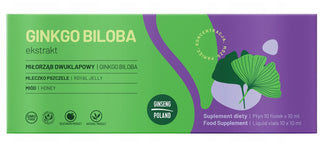 Ginseng Polen - Ginkgo Biloba Ekstrakt - 10 x 10ml
