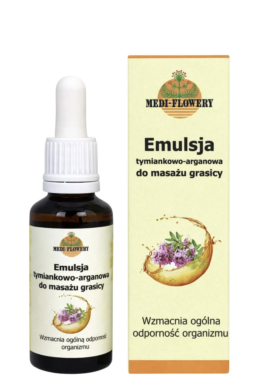 Medi-Flowery Thyme-Argan Massage Emulsion baksida