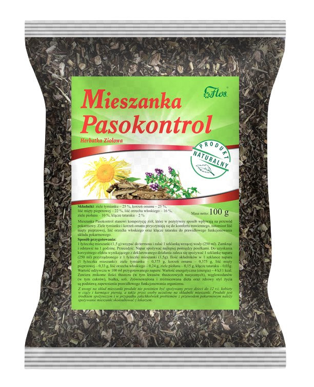 Flos Pasokontrol Mix baksida näringsfakta