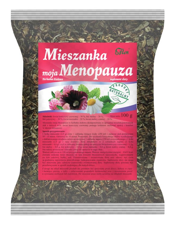 Flos Menopause Support baksida näringsinformation