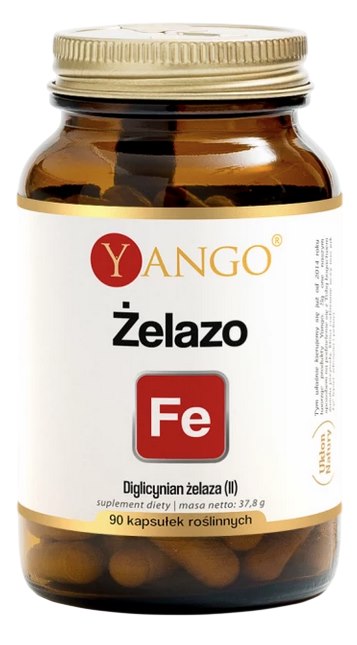 Yango Ferrous Bisglycinate näringsfakta baksida