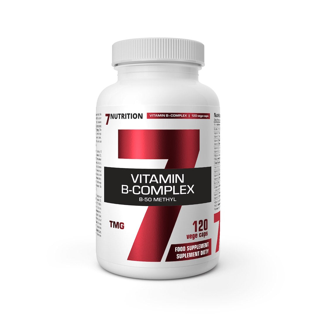 7Nutrition B-Complex B50 Methyl baksida näringsfakta