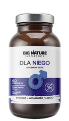 Big Nature - For Him baksida med näringsinformation