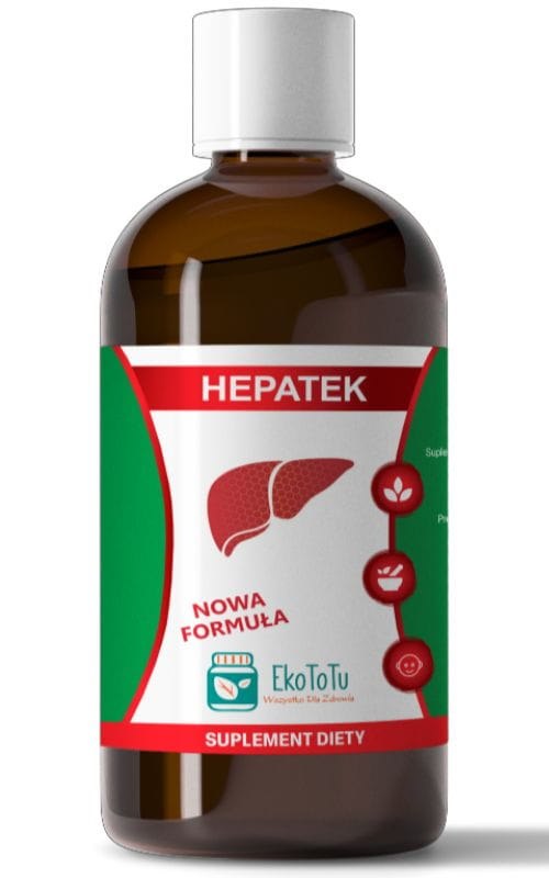Ekototu Hepatek 100ml baksida med ingredienser