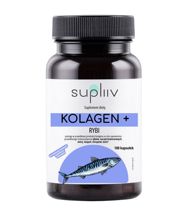 Supliiv - Kalakollageeni + C-vitamiini 100 kapselia