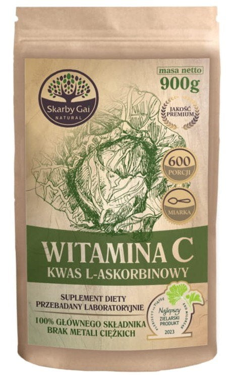 Skarby Gai Vitamin C L-Ascorbic Acid Powder baksida näringsfakta