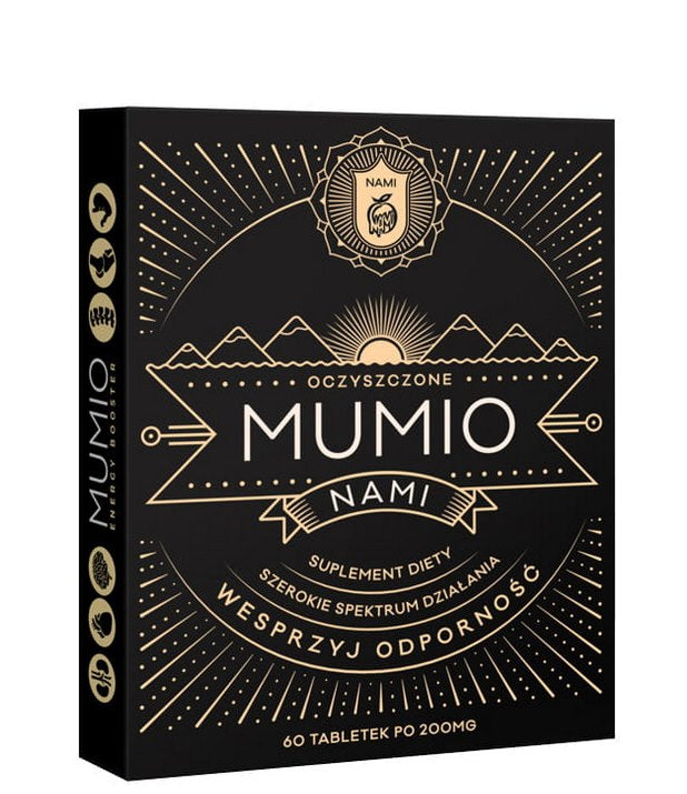 Nami Mumio Mineral Energy Support baksida näringsfakta