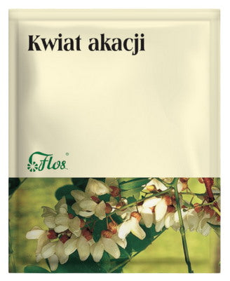 Flos - Acacia Flower 50g baksida näringsfakta