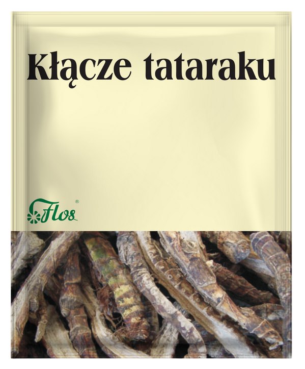 Flos - Cattail Rhizome baksida med näringsinformation