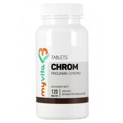Myvita Chromium Picolinate 200mcg baksida näringsinformation