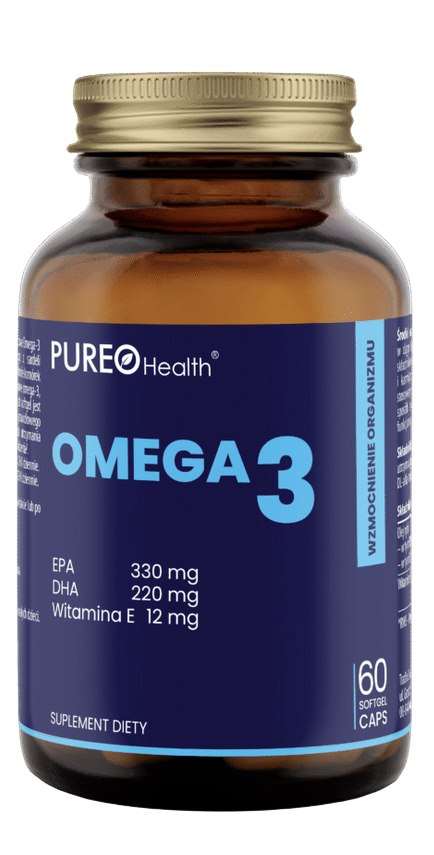 Pure o Health Omega 3 baksida näringsinformation