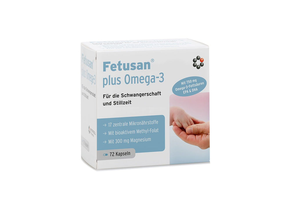 Fetusan Plus Omega-3 – 72 kapslar, framsida