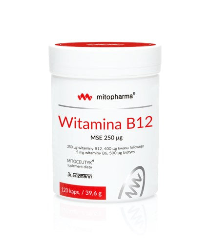 Mitopharma - Vitamina B12 Mse 250Μg - 120 Kapslar (39.6g)