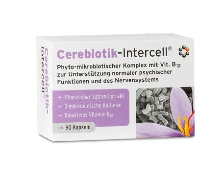 Intercell Pharma Cerebiotic baksida näringsfakta