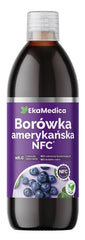 Eka Medica American Blueberry NFC baksida näringsfakta