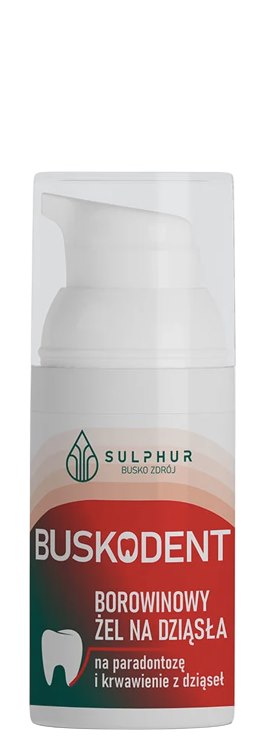 Sulphur Buskodent Peat Gel For Gums baksida