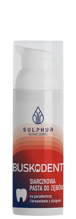 Buskodent Sulphur Toothpaste baksida näringsfakta