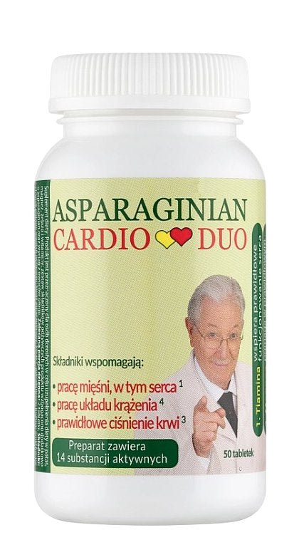 Uniphar - Asparaginian Cardio Duo - 50 Tabs