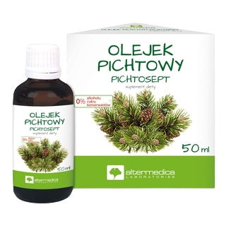 Alter Medica Pine Oil 50ml baksida med information