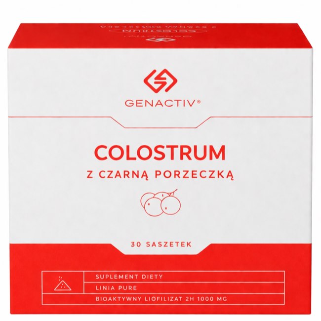 Genactiv - Colostrum With Black Currant Sachets 1000mg, 30 Pcs