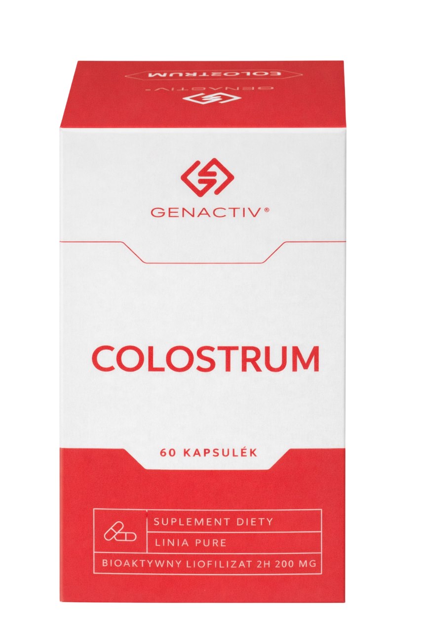 Genactiv - Colostrum 200mg, 60 Caps - Bioactive Lyophilisate 2h