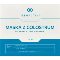 Genactiv Colostrum Mask baksida med ingredienser
