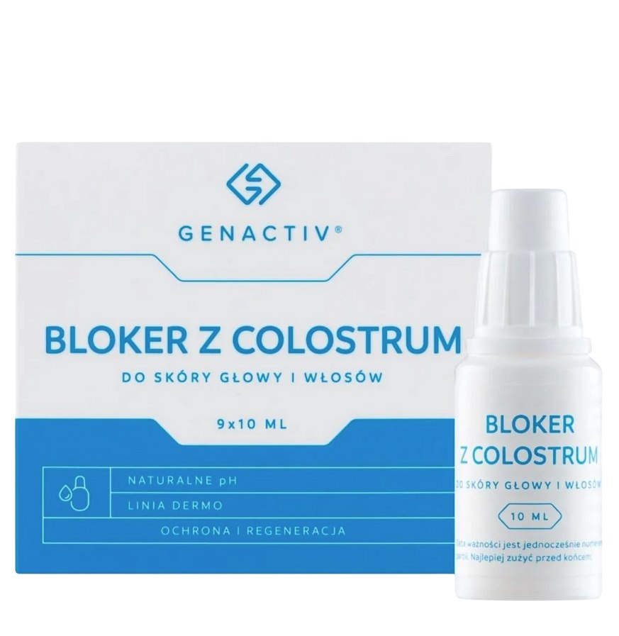 Genactiv - Blocker With Colostrum 9X10ml - For Scalp And Hair