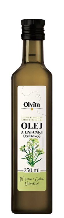Olvita Flaxseed Oil Cold-Pressed baksida näringsfakta