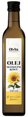 Olvita kallpressad solrosolja 500ml framsida