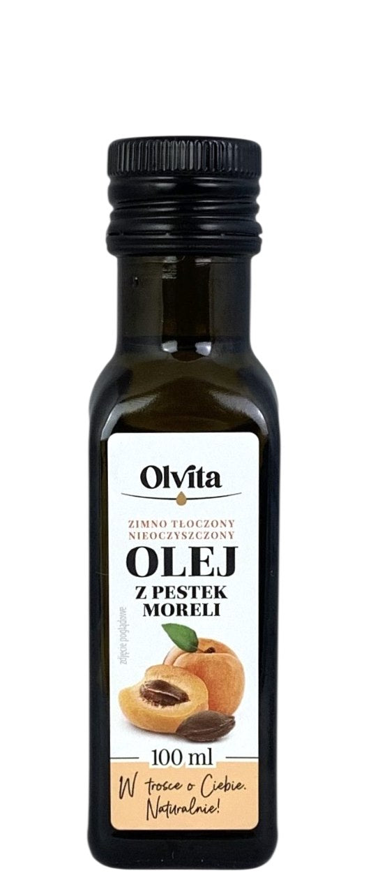 Olvita Apricot Kernel Oil Cold-Pressed baksida näringsfakta
