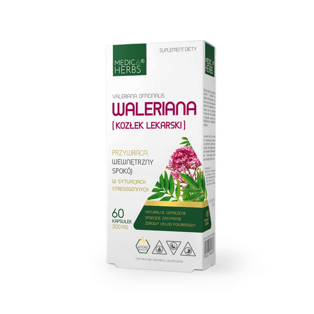 Medica Herbs Valerian baksida näringsfakta