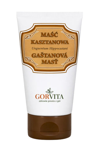 Gorvita Horse Chestnut Salve baksida med ingredienser