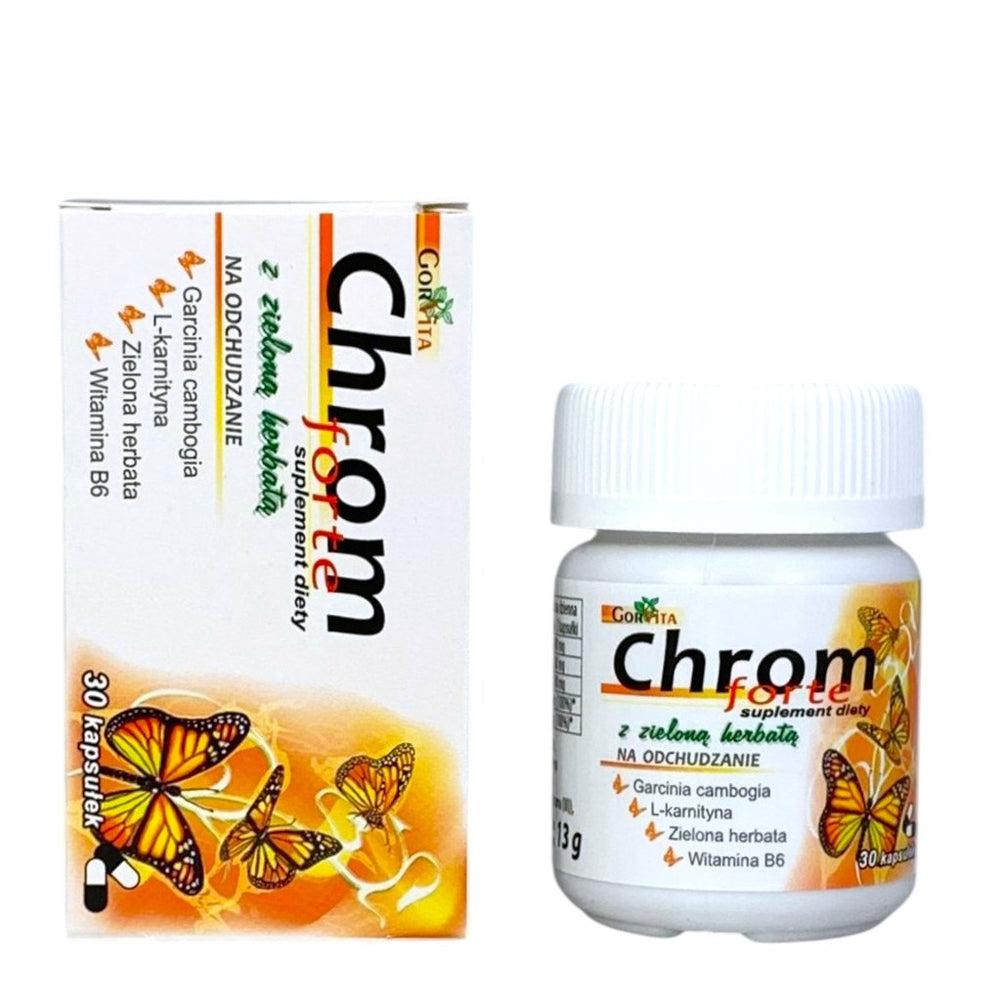 Gorvita Chrom Forte with green te baksida