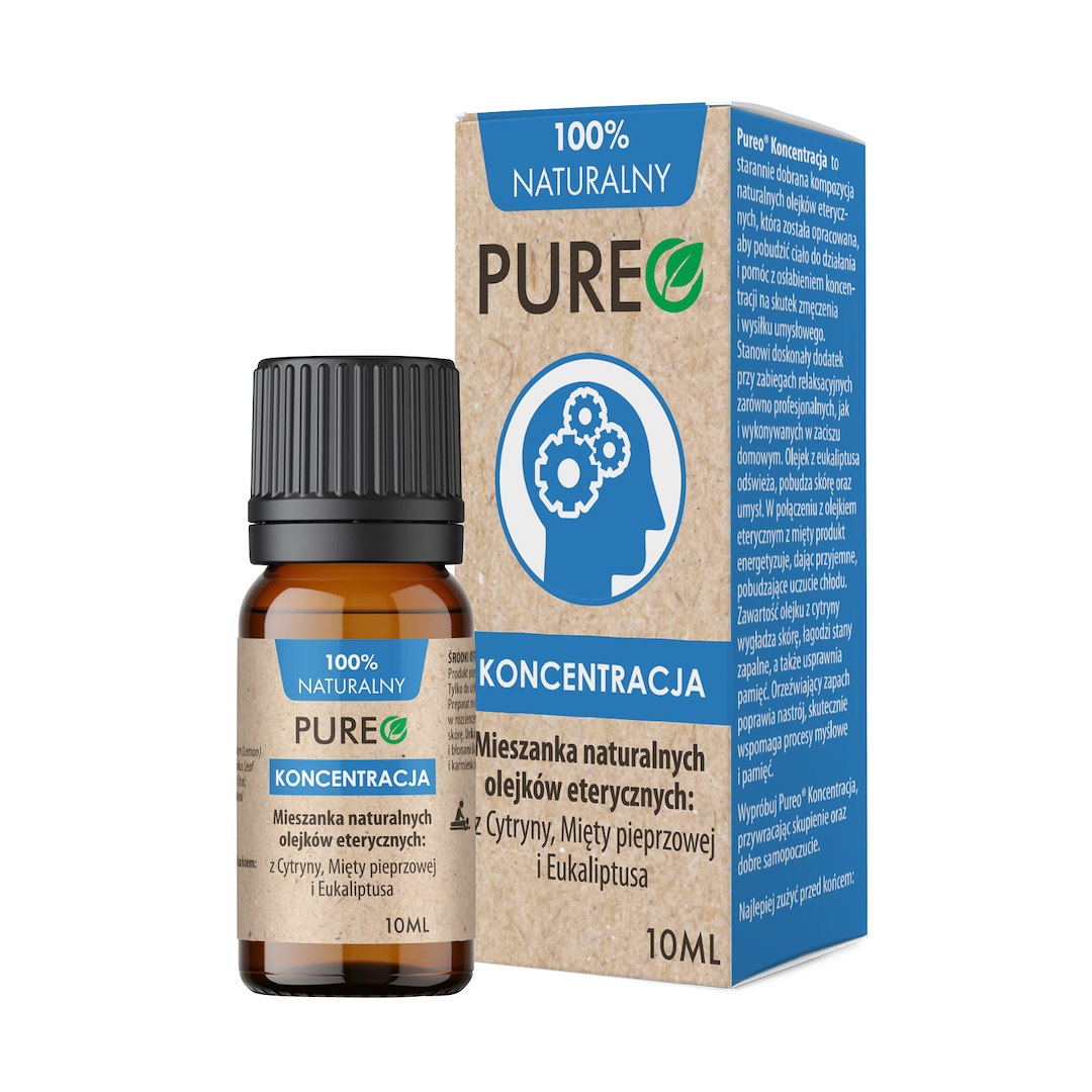 Pure - O Koncentracja naturliga eteriska oljor framsida
