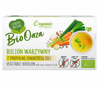 Bio Oaza Vegetable Bouillon låg salt framsida