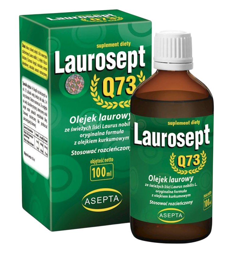 Asepta - Laurel Oil + Turmeric Oil ingredienser & etikett