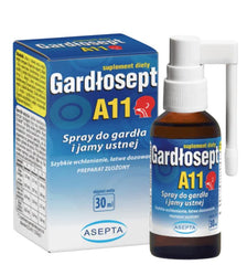 Asepta Cardiosept A11 Throat And Oral Cavity Spray framsida