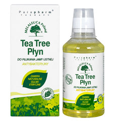 Parapharm Tea Tree Mouthwash baksida näringsfakta