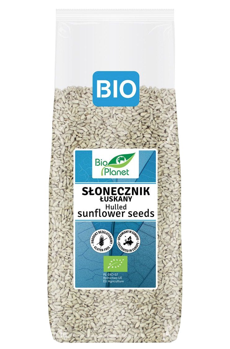 Bio Planet Organic Sunflower Seeds Hulled baksida näringsfakta