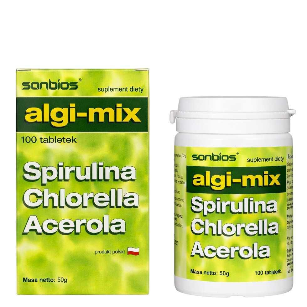 Sanbios Algi-Mix 100 Tabs framsida