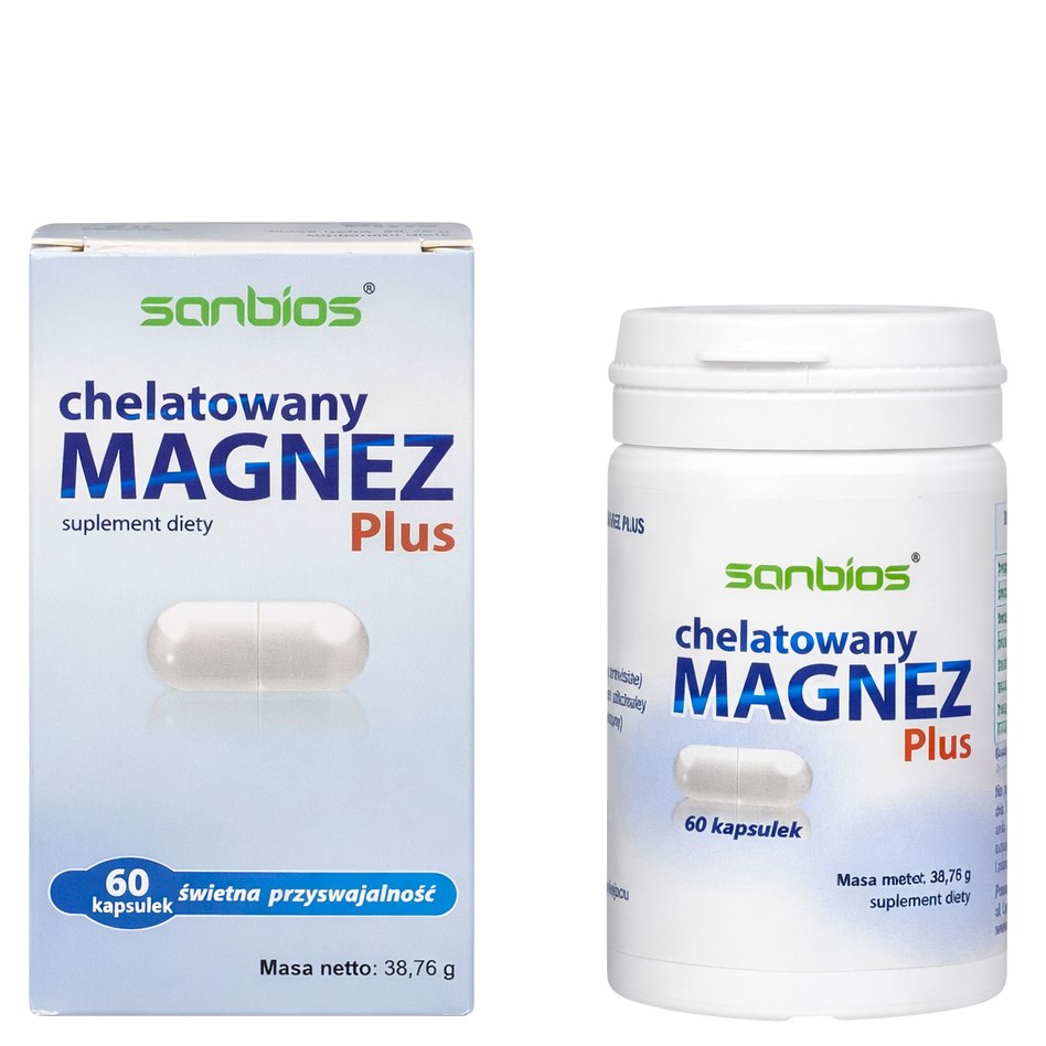 Sanbios Chelated Magnesium Plus framsida