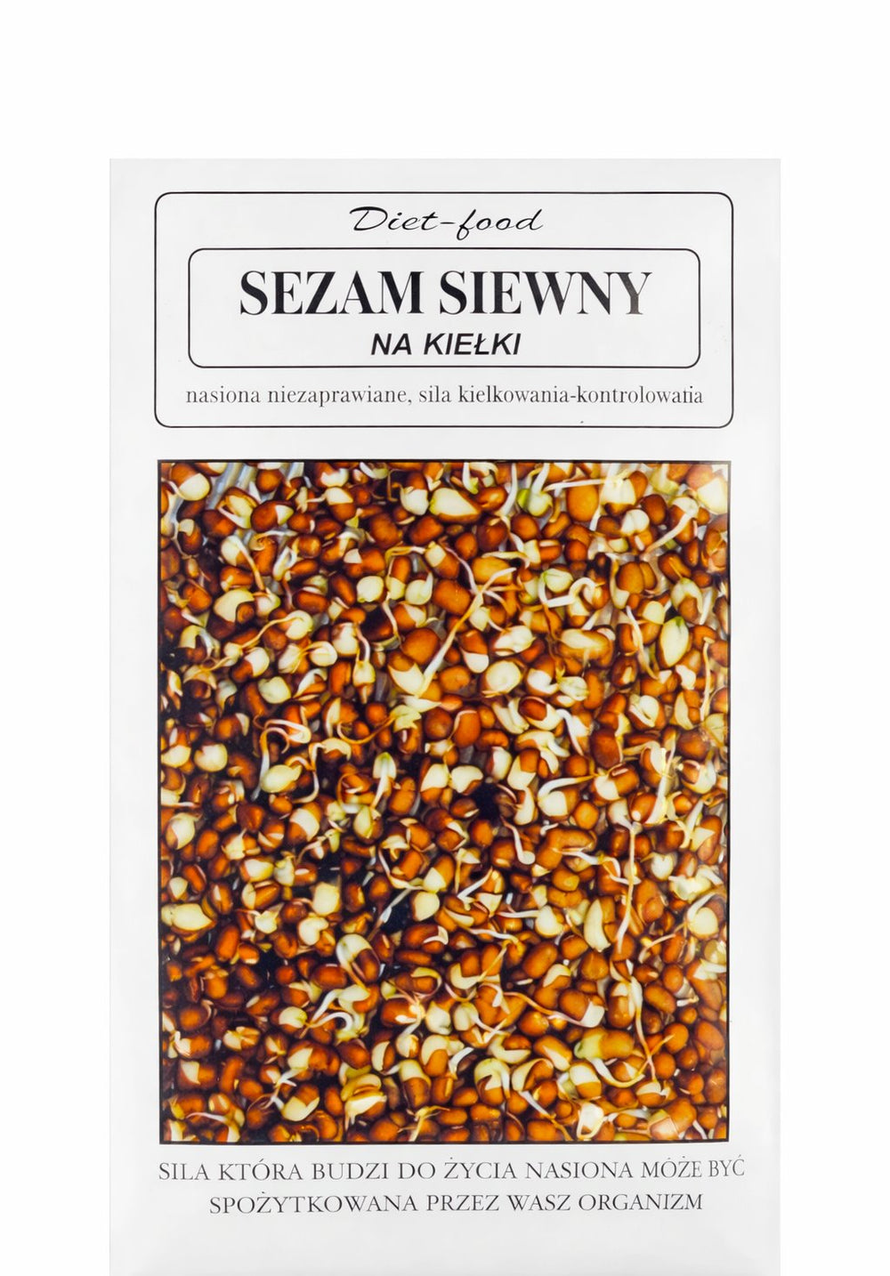 Diet-Food Sesame Seeds For Sprouting baksida näringsfakta