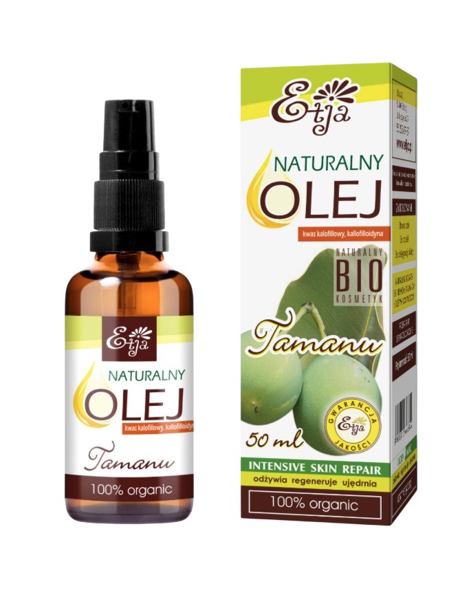 Etja Natural Oil ingredienser och etikett