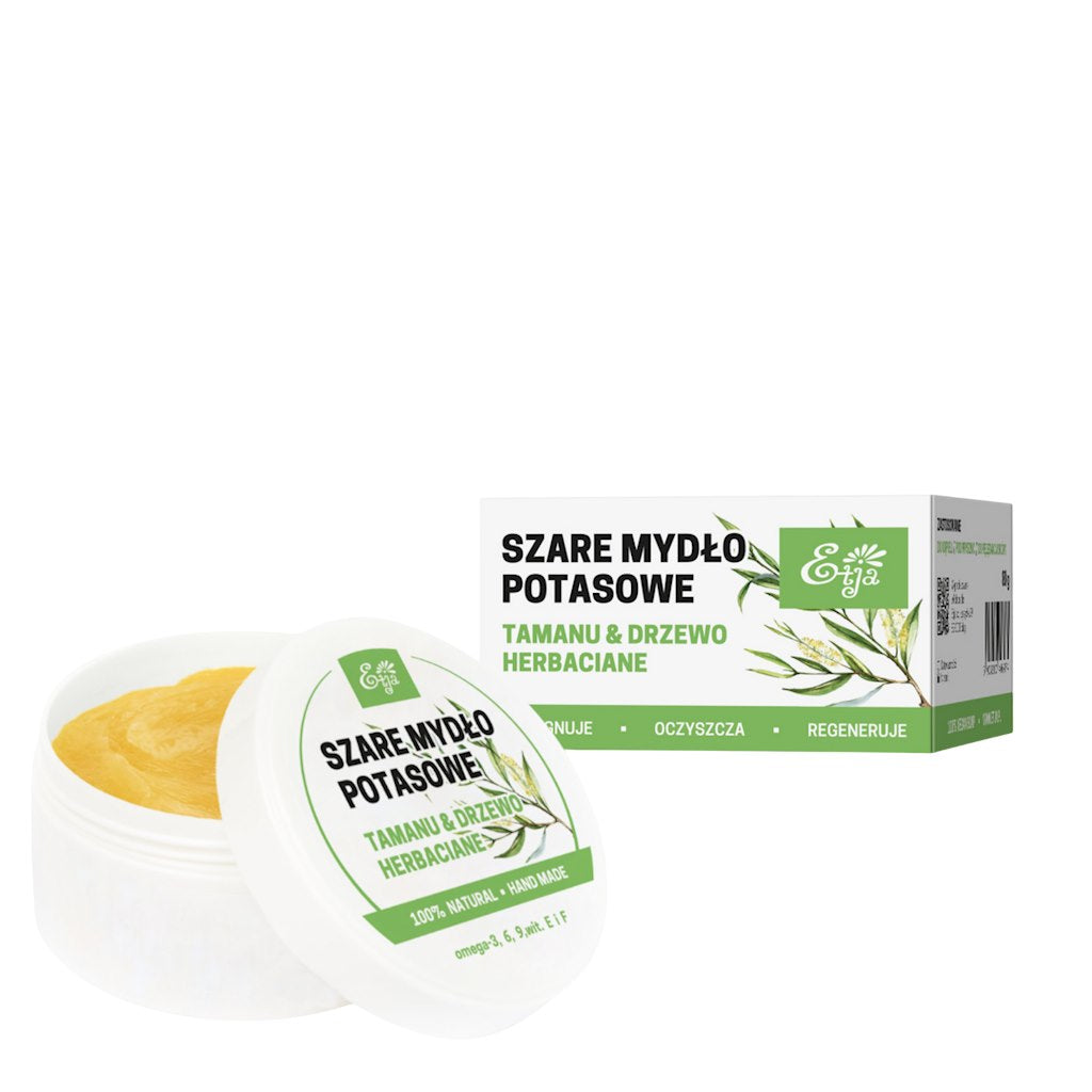 Etja - Naturlig Kalium Sæbe Tamanu & Tea Tree 80g